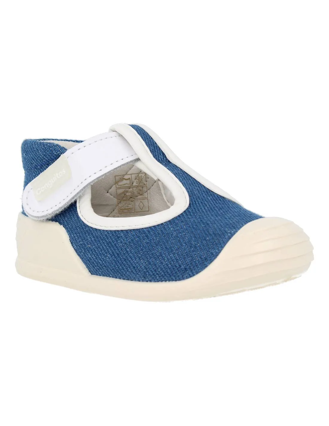 CONGUITOS  SANDALIA PIEL DENIM AZUL
