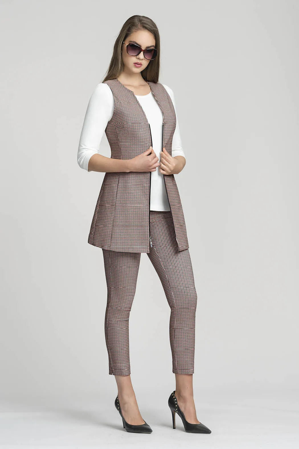 Conjunto Pantalon/Chaleco/Blusa Dama Cherry 22801