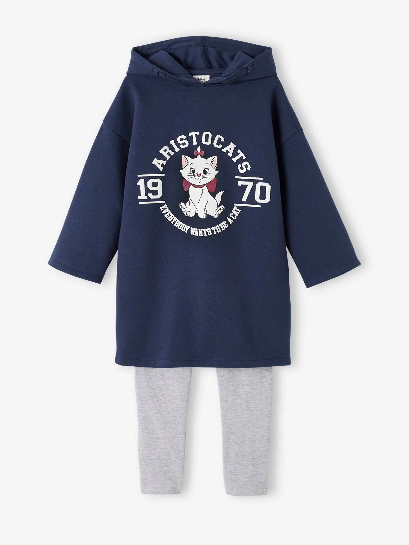 Conjunto para niña: Vestido?sudadera + leggings Disney® Marie, de los Aristogatos