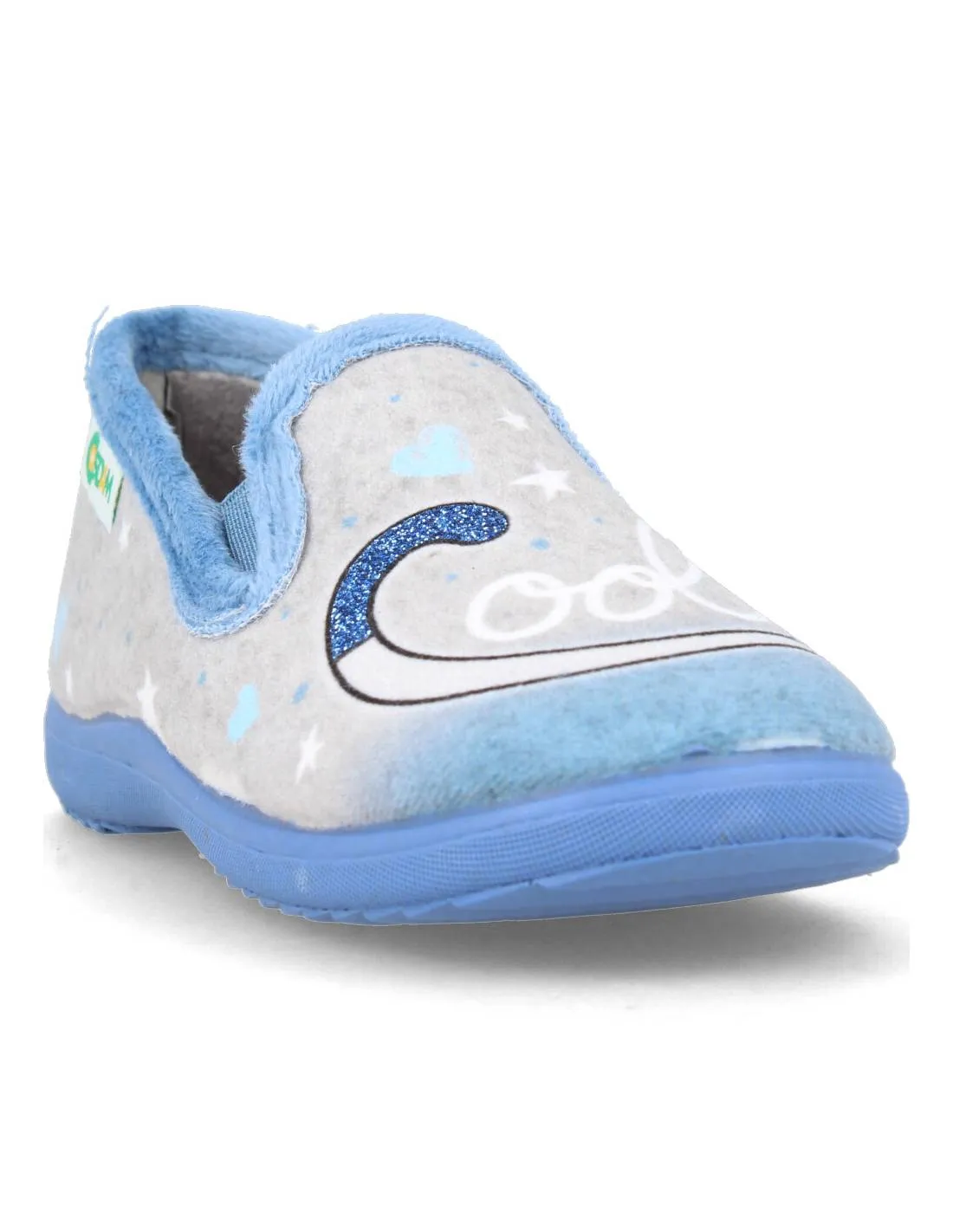 COSDAM  ZAPATILLA CASA CERRADA KIDS GATO COOL ÍNDIGO