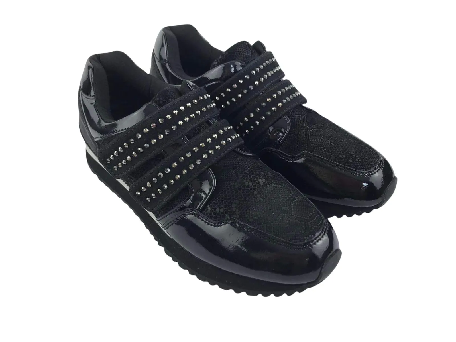 Cutillas | Sneakers de mujer con cierre de velcro Murano negros