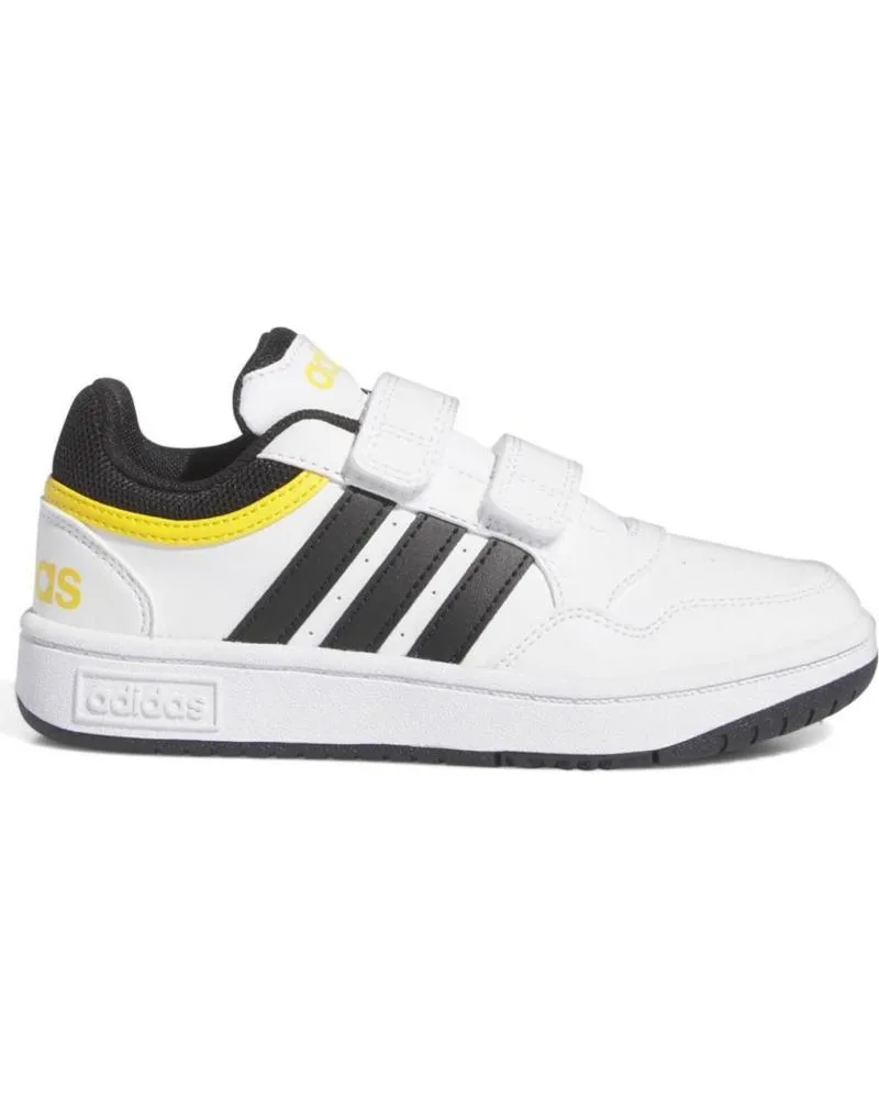 DEPORTIVAS ADIDAS  DE NIñO IF5316 HOOPS LIFESTYLE BASKETBALL HOOKANDLOOP SHOES  BLANCO
