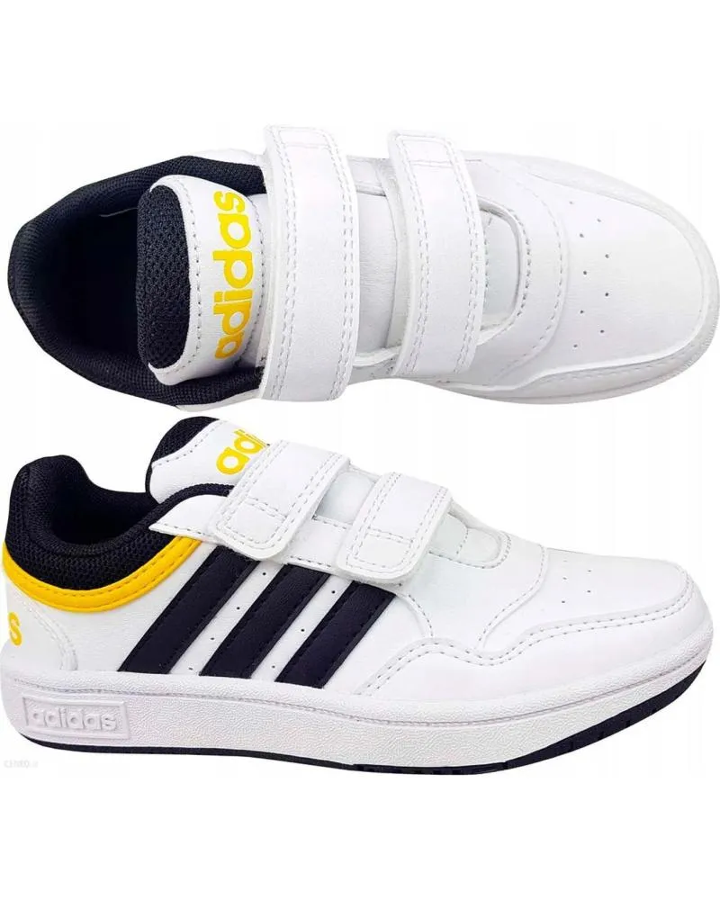 DEPORTIVAS ADIDAS  DE NIñO IF5316 HOOPS LIFESTYLE BASKETBALL HOOKANDLOOP SHOES  BLANCO