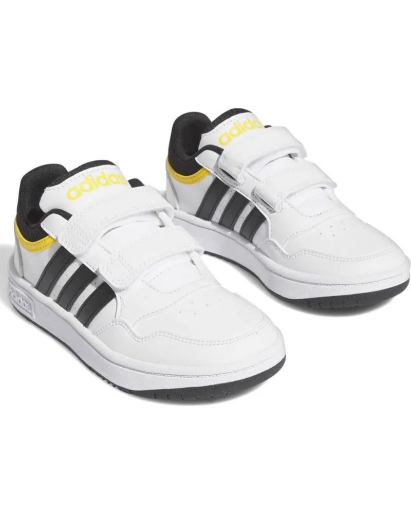 DEPORTIVAS ADIDAS  DE NIñO IF5316 HOOPS LIFESTYLE BASKETBALL HOOKANDLOOP SHOES  BLANCO