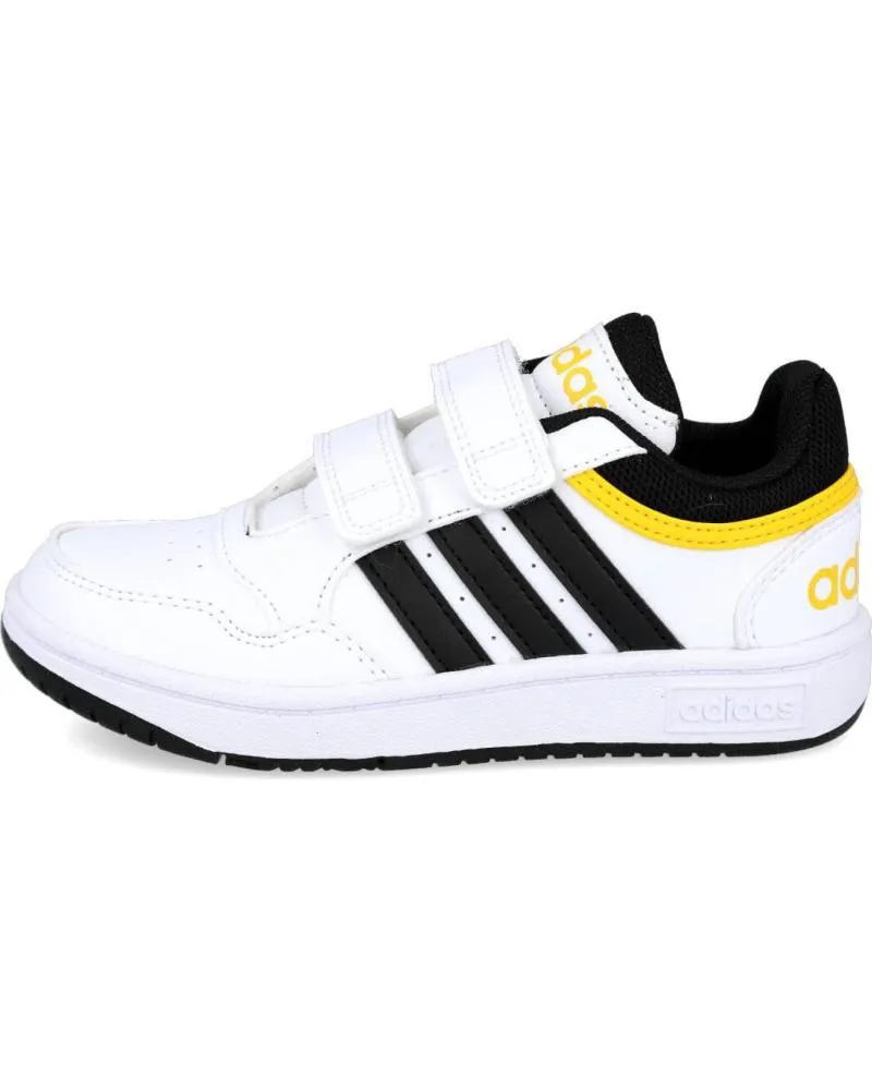 DEPORTIVAS ADIDAS  DE NIñO IF5316 HOOPS LIFESTYLE BASKETBALL HOOKANDLOOP SHOES  BLANCO