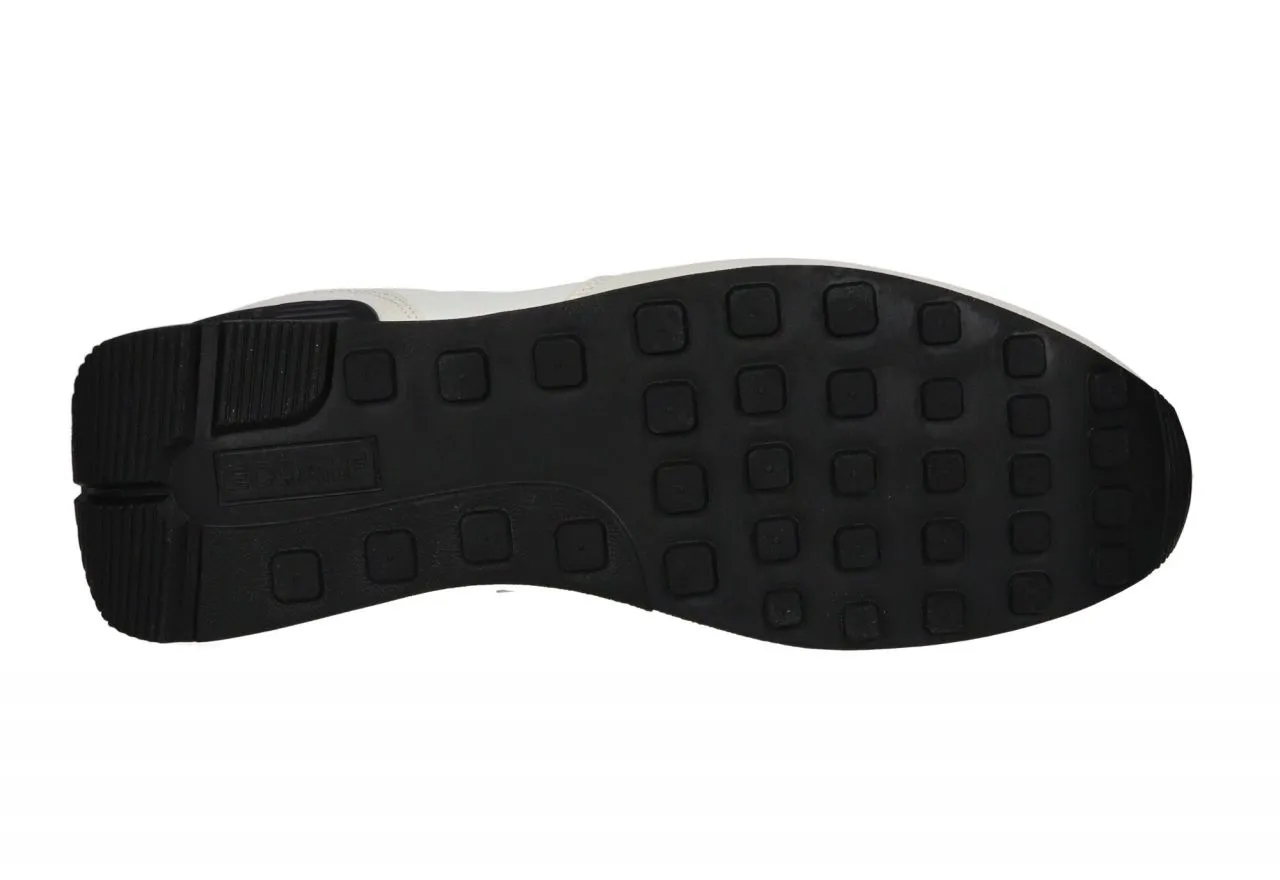 DEPORTIVO NOBUCK/NYLON BEIGBLANCO PIEZA TALON Y LOGO AZUL