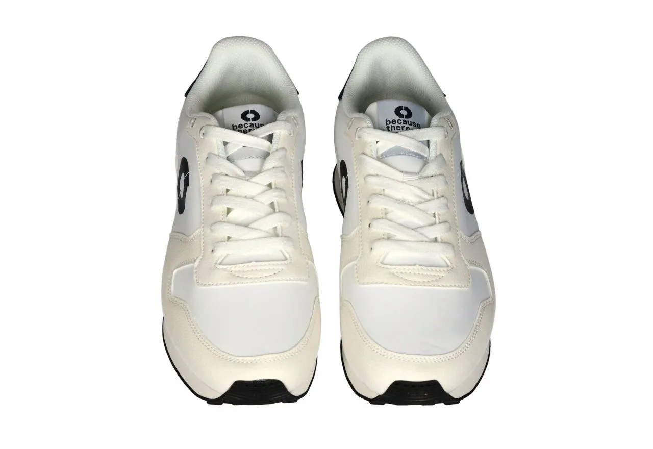 DEPORTIVO NOBUCK/NYLON BEIGBLANCO PIEZA TALON Y LOGO AZUL