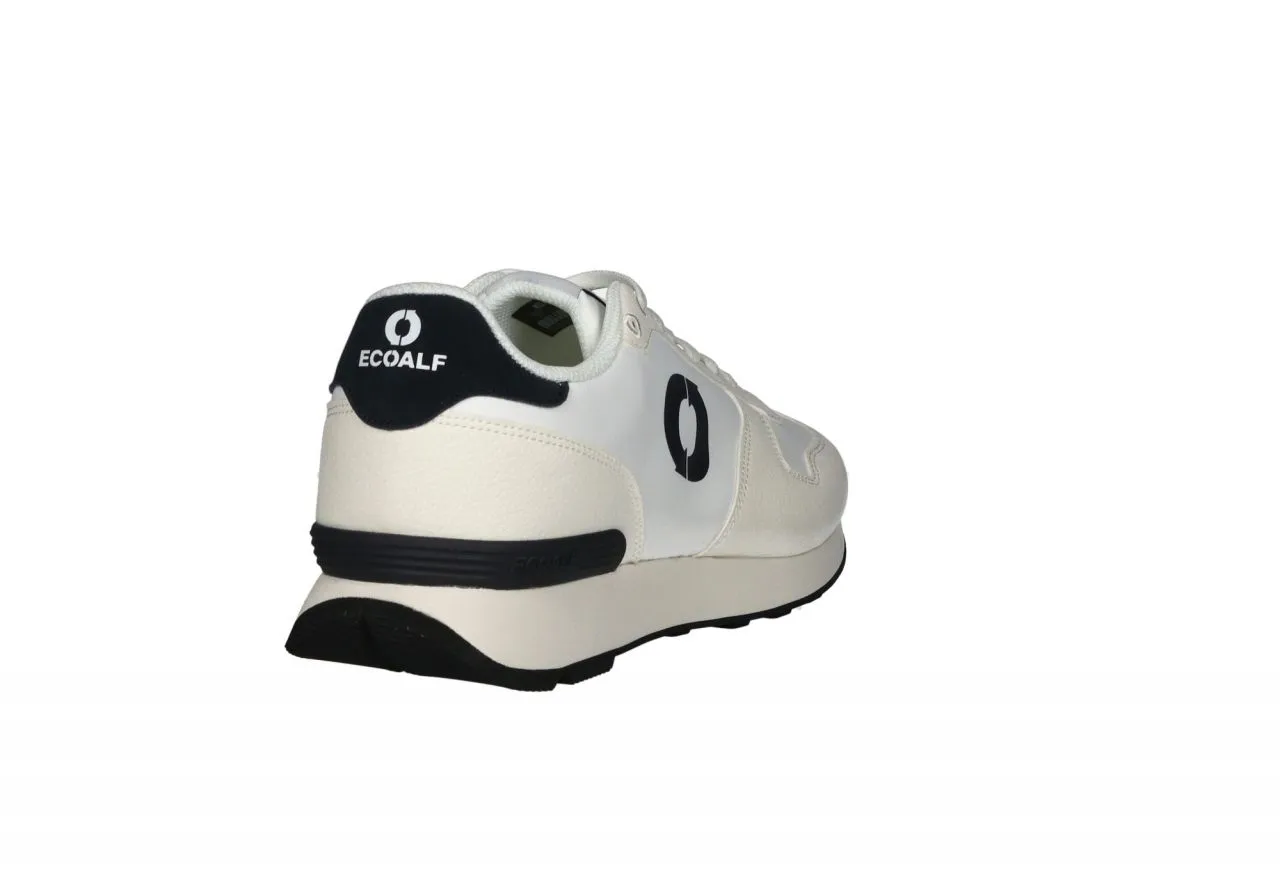 DEPORTIVO NOBUCK/NYLON BEIGBLANCO PIEZA TALON Y LOGO AZUL