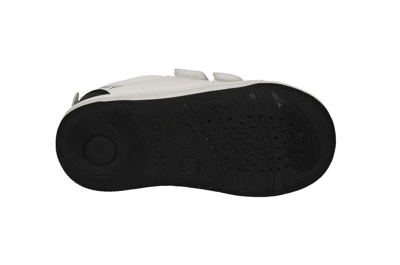 Deportivo Piel Blanco/negro Pala Mickey Talon Mano