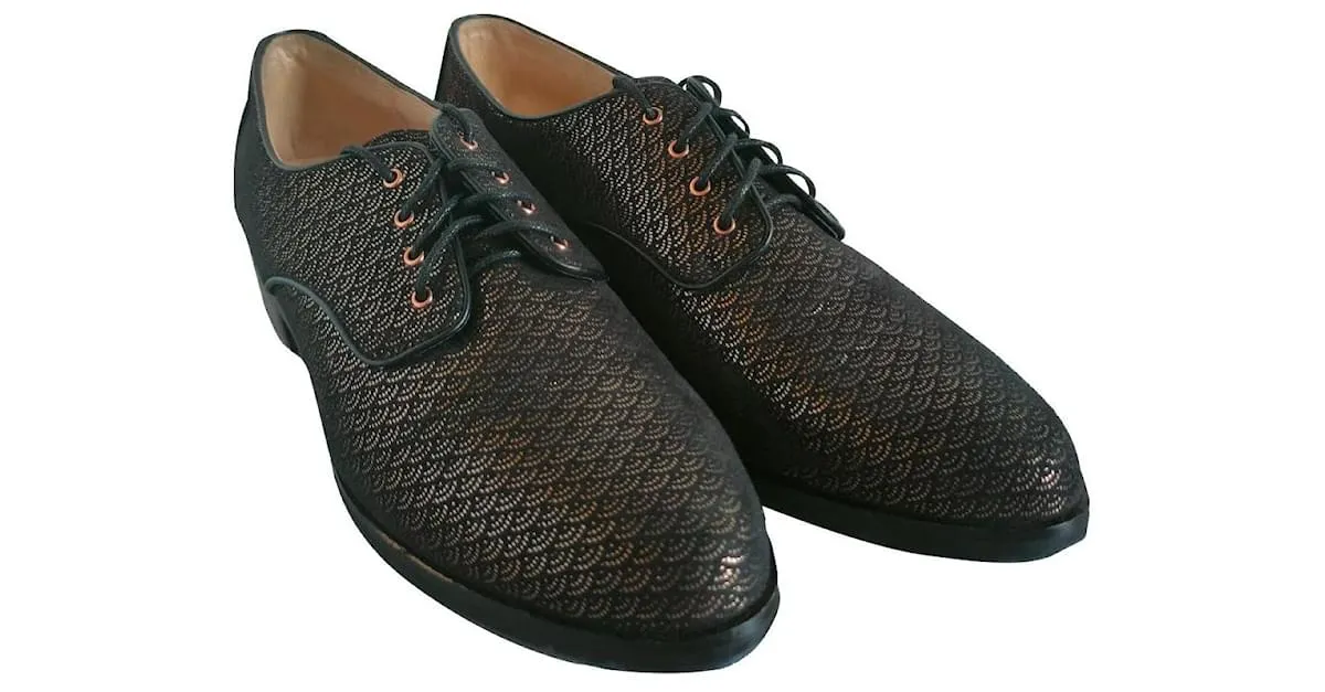 Derbies Mellow Yellow Negro Metálico 