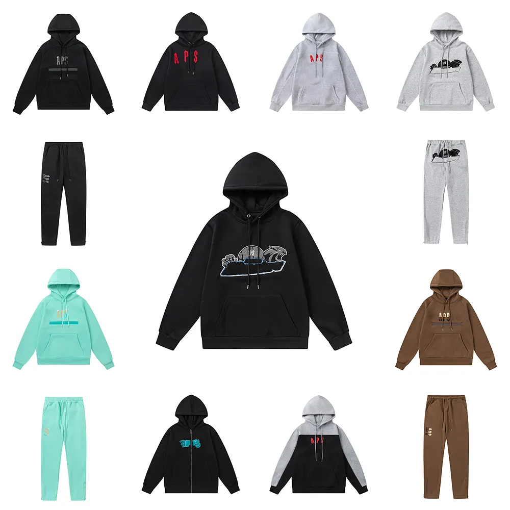 Diseñador de chándal para hombres Juggers Men Sportswear Sweat Sweatsuit Sweats Pulsted Capyed Bordado de manga larga Sweinshirt