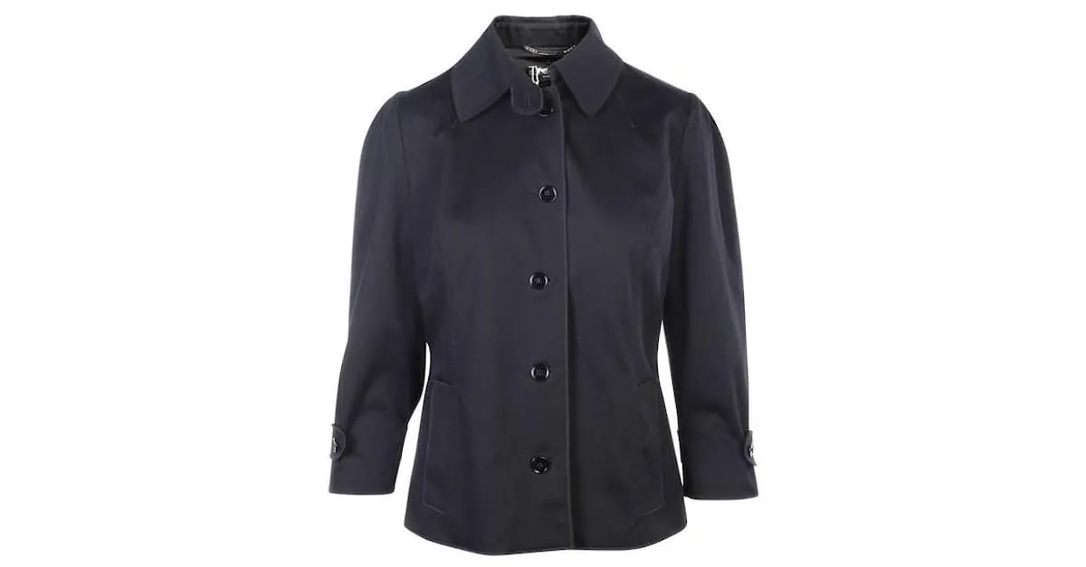 DOLCE & GABBANA Abrigos de Otoño Negro 