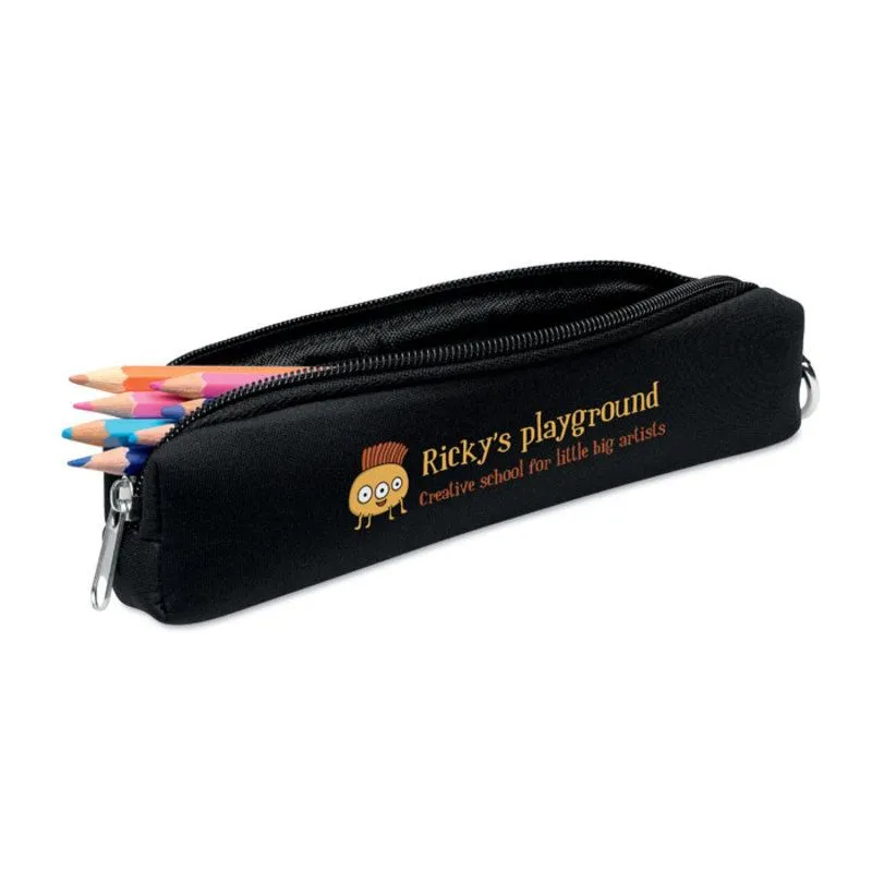 Estuche promocional con mosquetón Iris