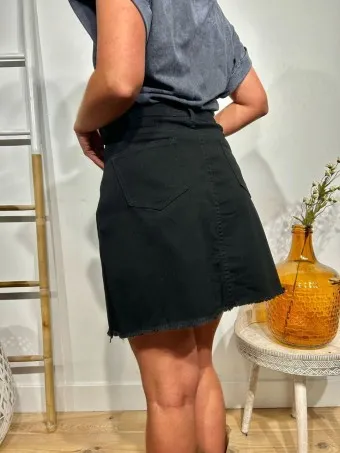 Falda Denim VANNAK Negro
