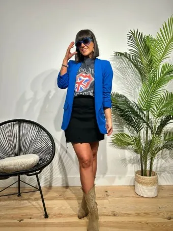 Falda Denim VANNAK Negro
