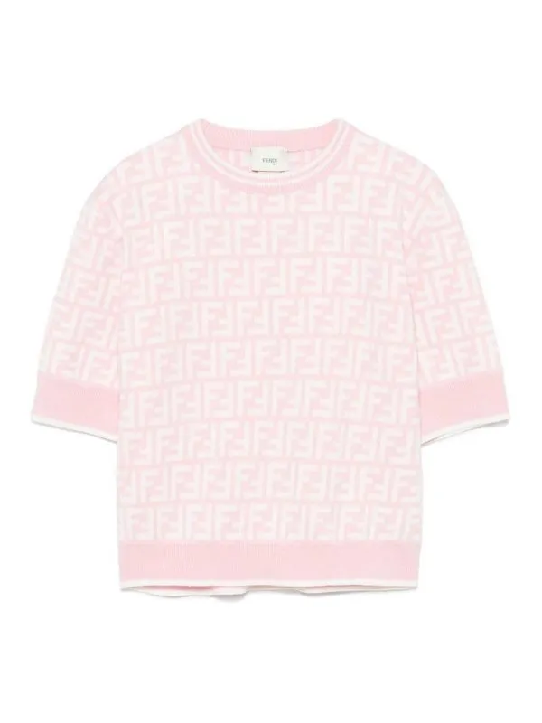 FENDI JR TOP  COLOR CARNE Y NEUTRAL
