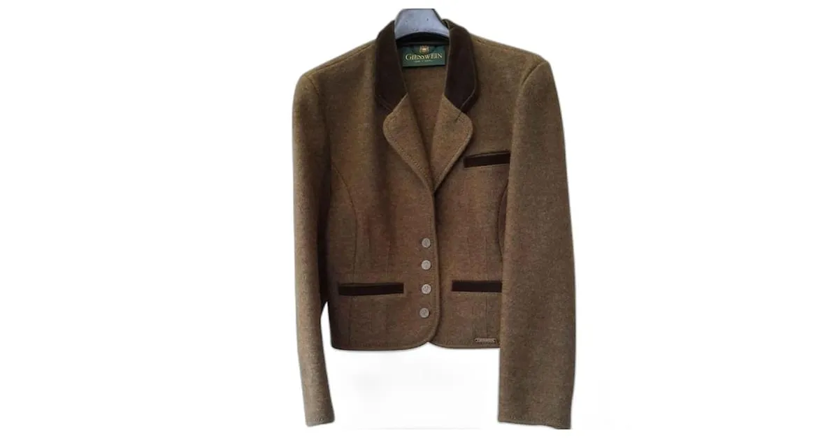 Giesswein Chaquetas Caqui Marrón claro 