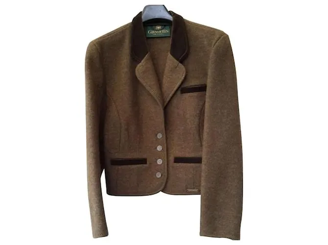 Giesswein Chaquetas Caqui Marrón claro 