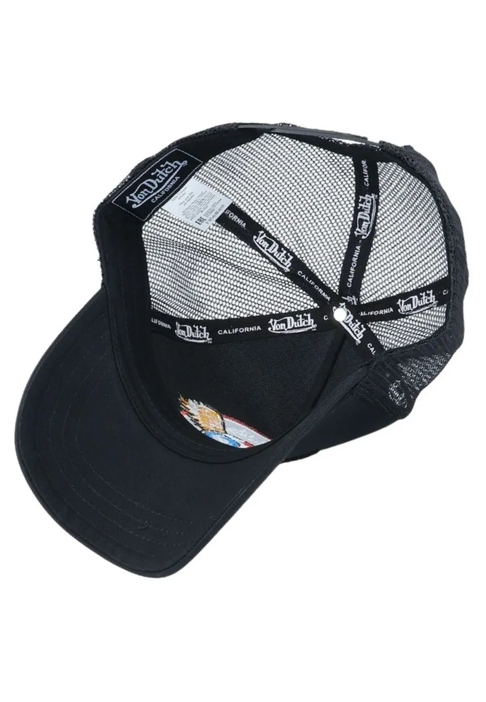 Gorra von dutch negra rag blk trucker cap