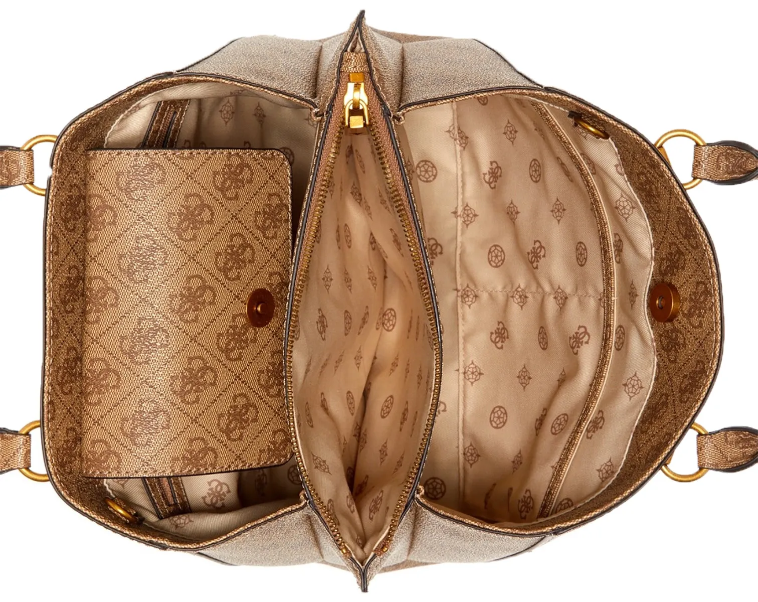 Guess Alexie Bolso de piel sintética para mujer en lattee