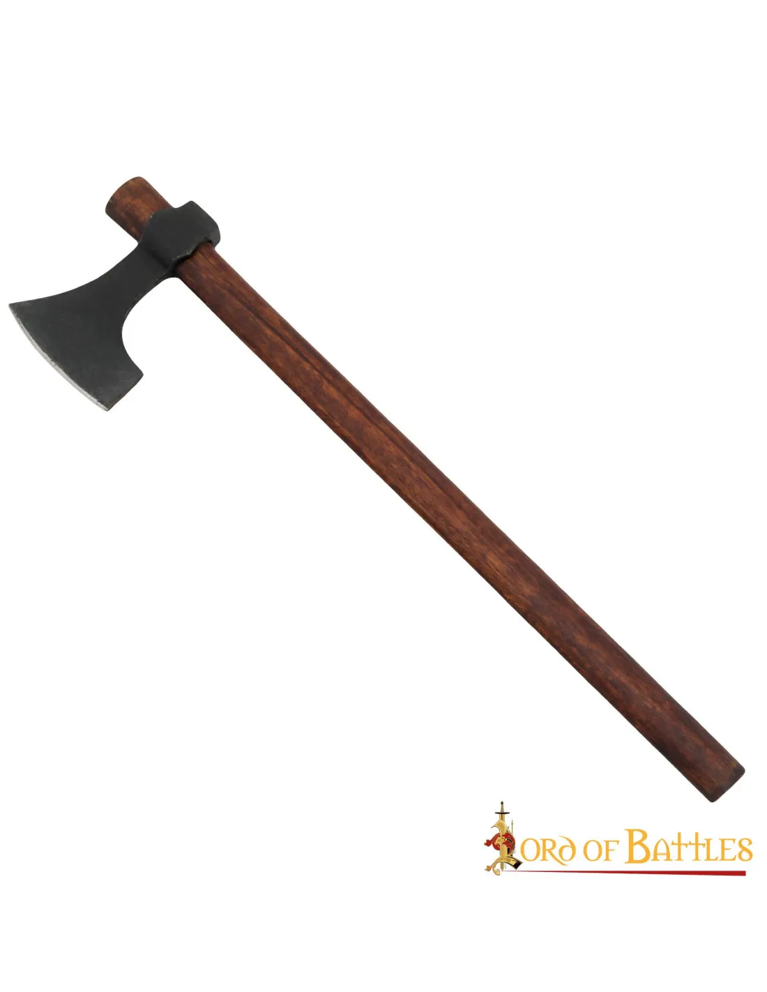 Hacha barbuda vikinga forjada a mano