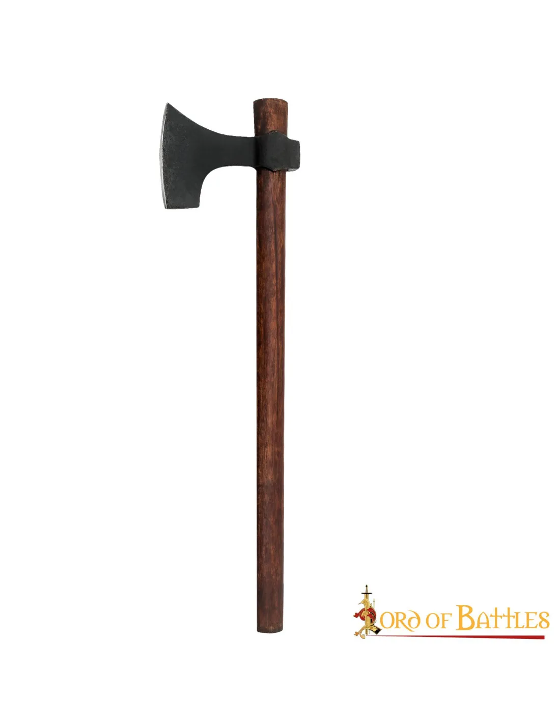 Hacha barbuda vikinga forjada a mano