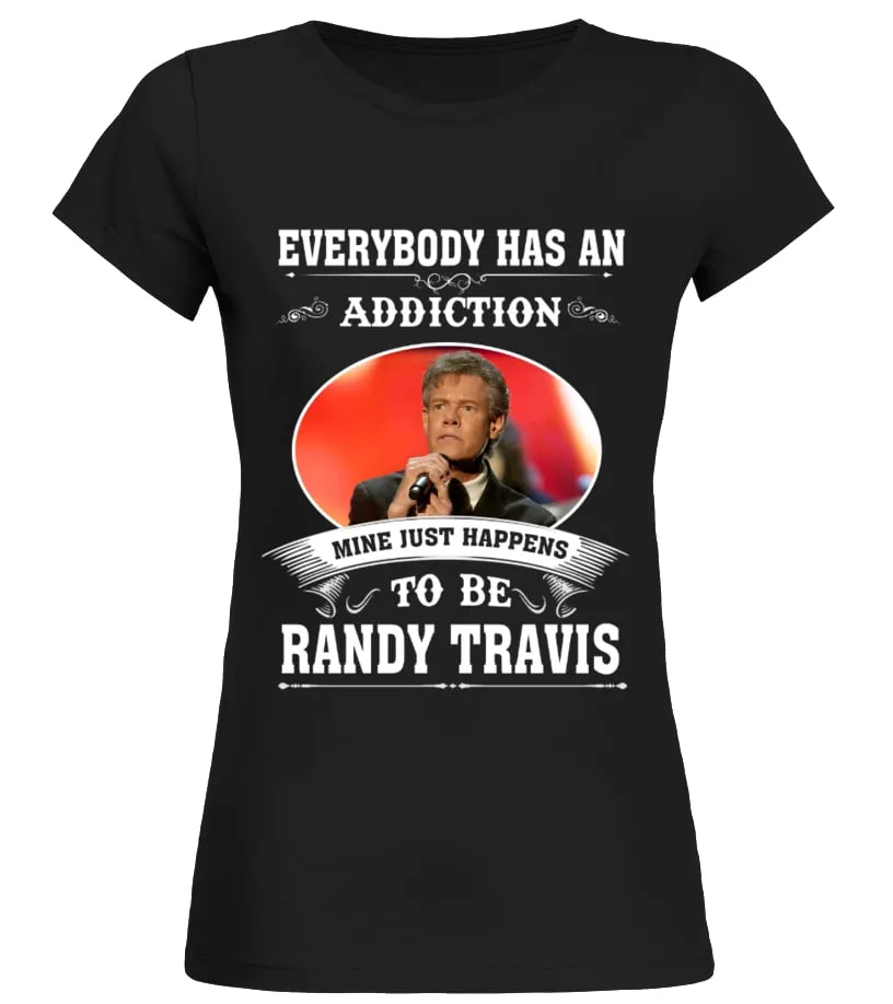 HAPPENS TO BE RANDY TRAVIS Camiseta cuello redondo Mujer