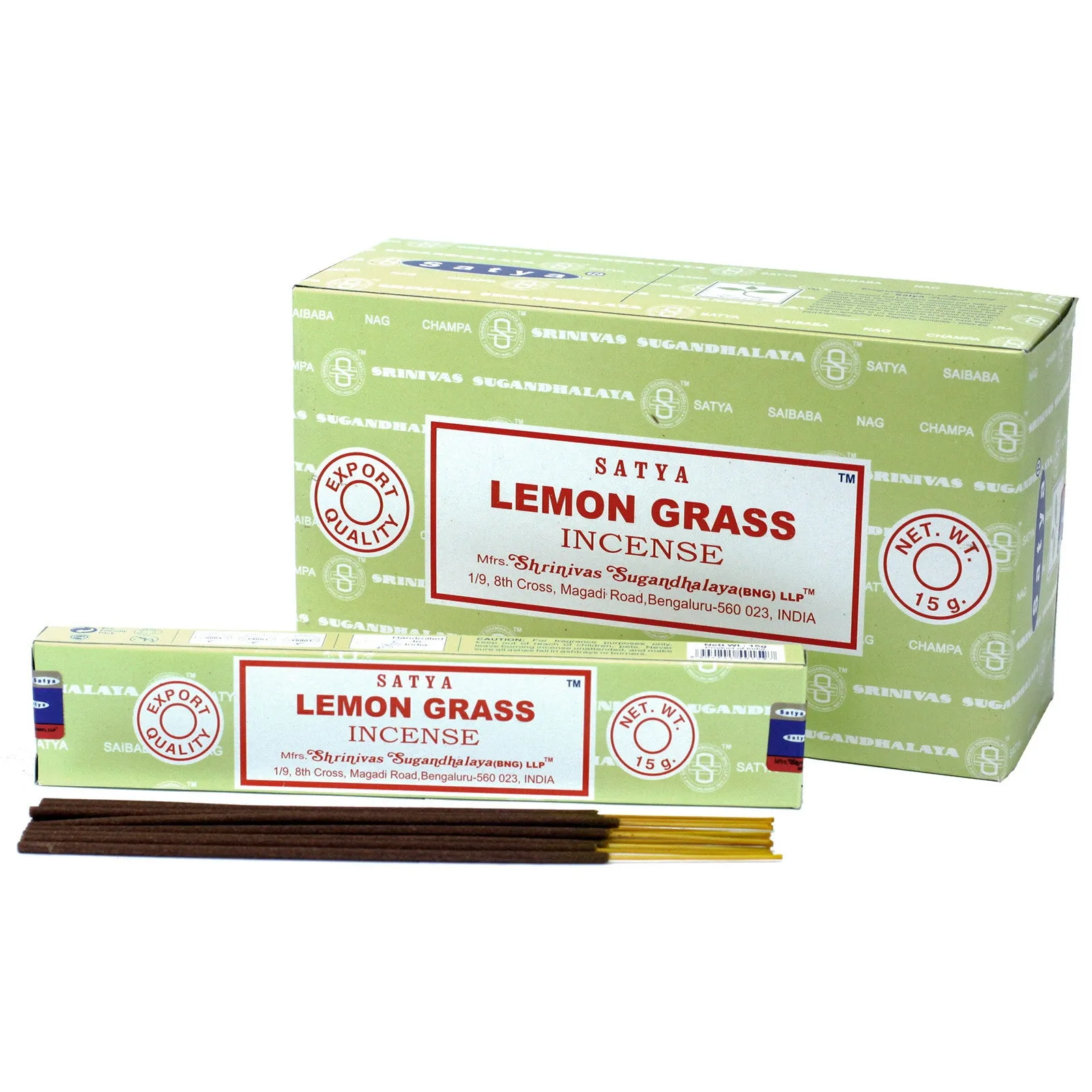 Incienso 12 Varillas Satya 15 g LA HIERBA DEL LIMON