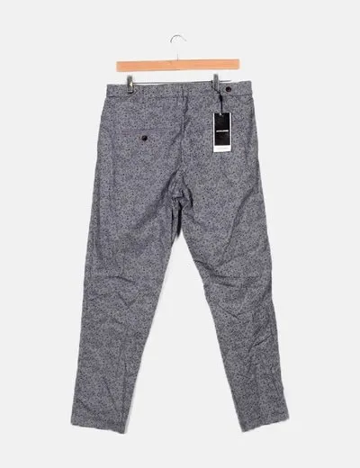 Jack & Jones Pantalón chino azul estampado floral