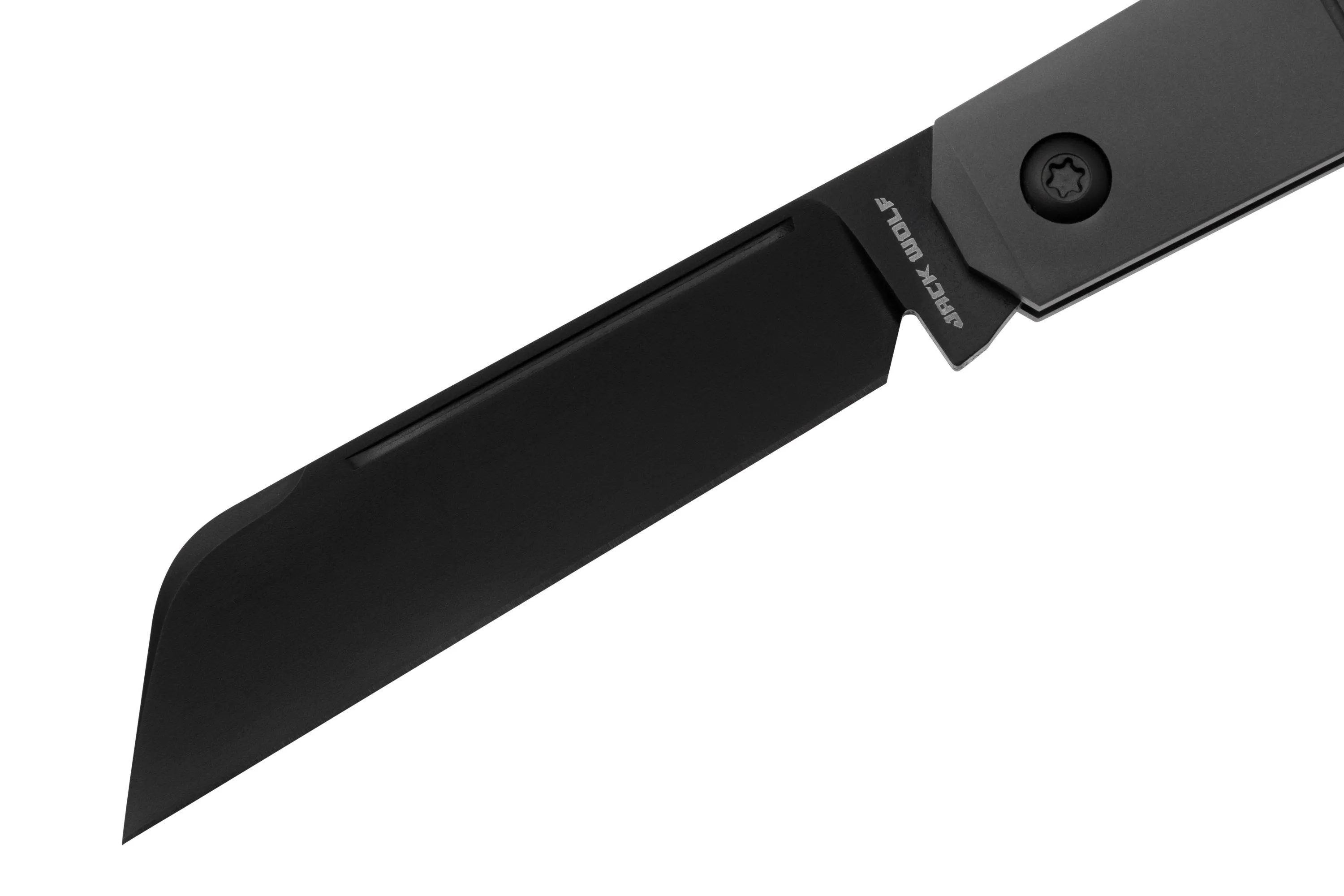 JACK WOLF MIDNIGHT JACK MIDNI021FTI JIGGED TITANIUM, NAVAJA SLIPJOINT
