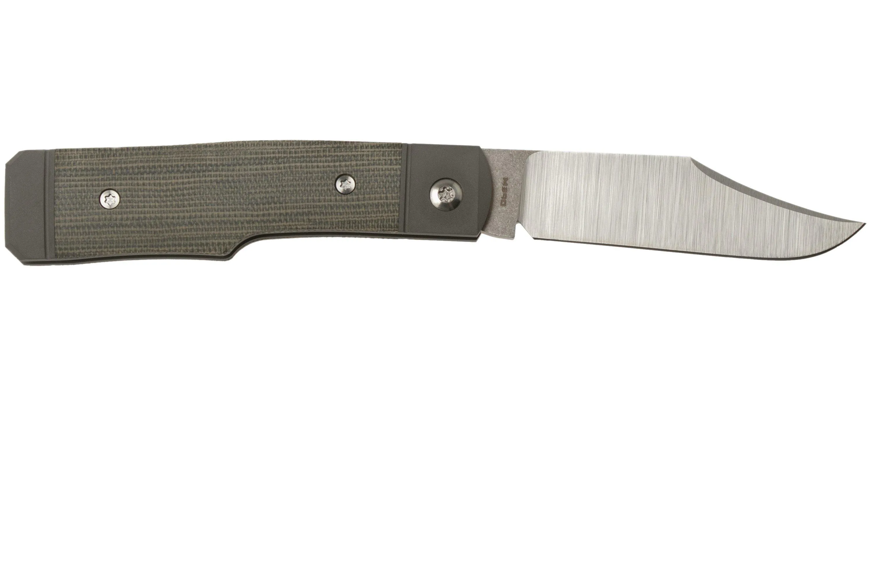 JACK WOLF SHARPSHOOTER JACK, OD GREEN CANVAS MICARTA SHSHMOD NAVAJA SLIPJOINT
