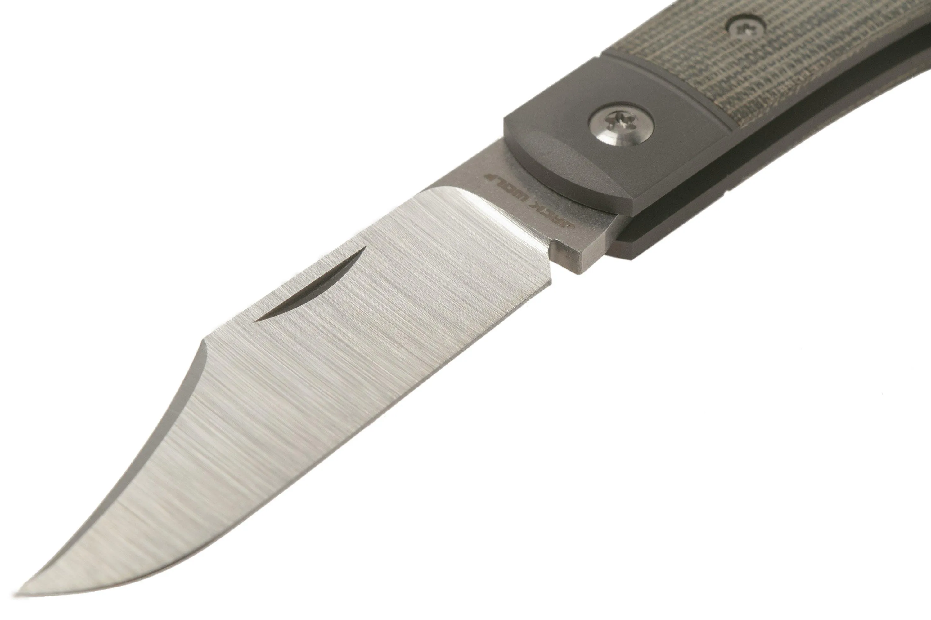 JACK WOLF SHARPSHOOTER JACK, OD GREEN CANVAS MICARTA SHSHMOD NAVAJA SLIPJOINT