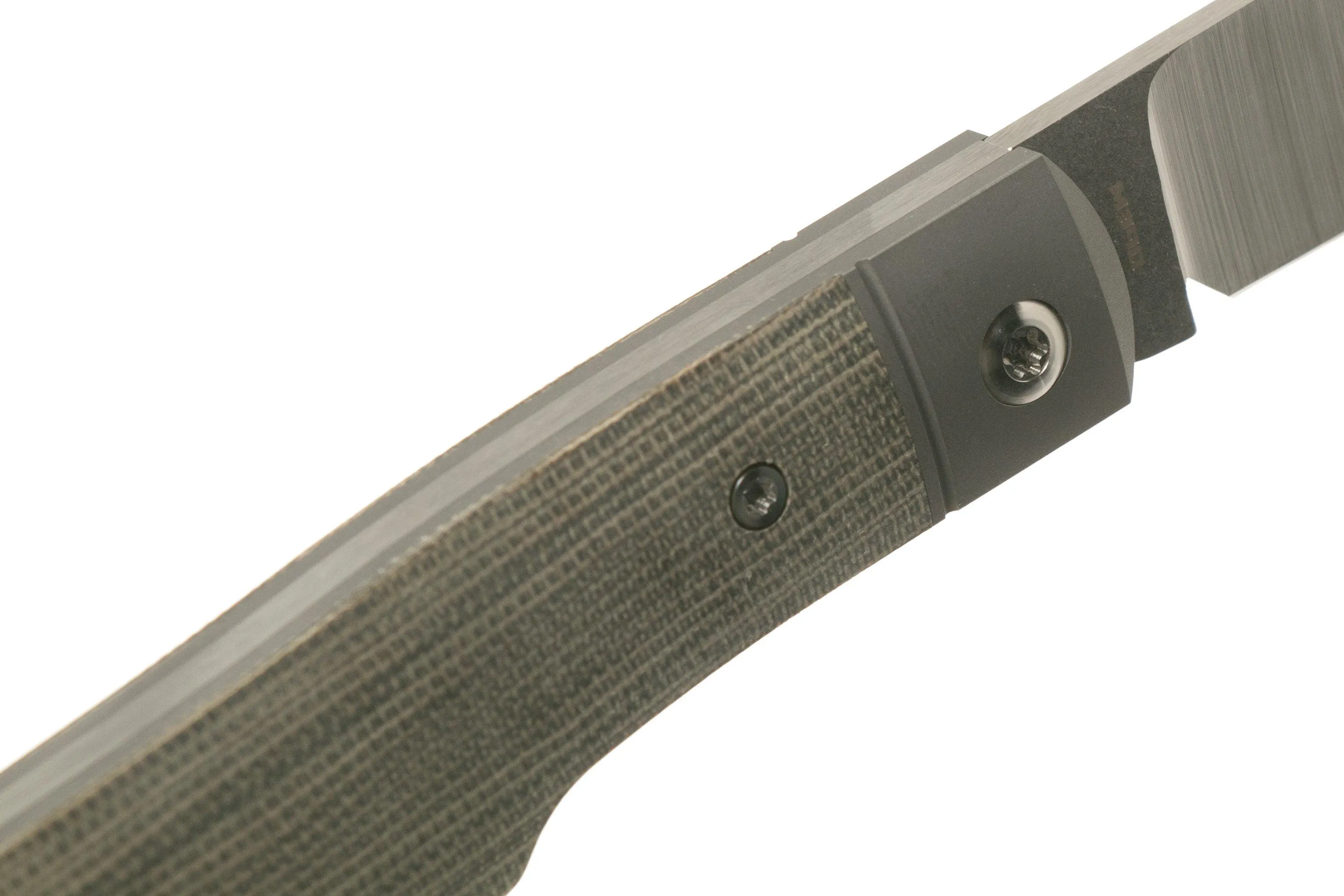JACK WOLF SHARPSHOOTER JACK, OD GREEN CANVAS MICARTA SHSHMOD NAVAJA SLIPJOINT