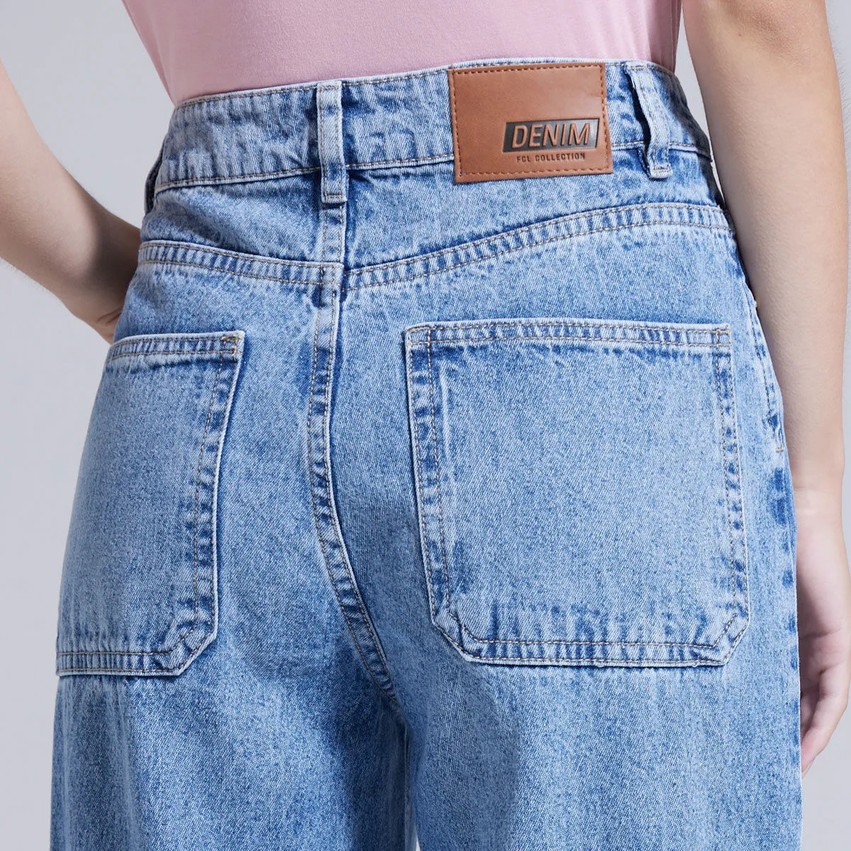 Jean Wide Led Para Mujer
