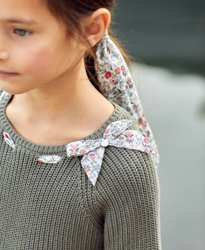 Jersey Niña TARTINE ET CHOCOLAT Kaki Lazo Liberty
