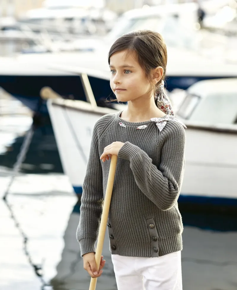 Jersey Niña TARTINE ET CHOCOLAT Kaki Lazo Liberty