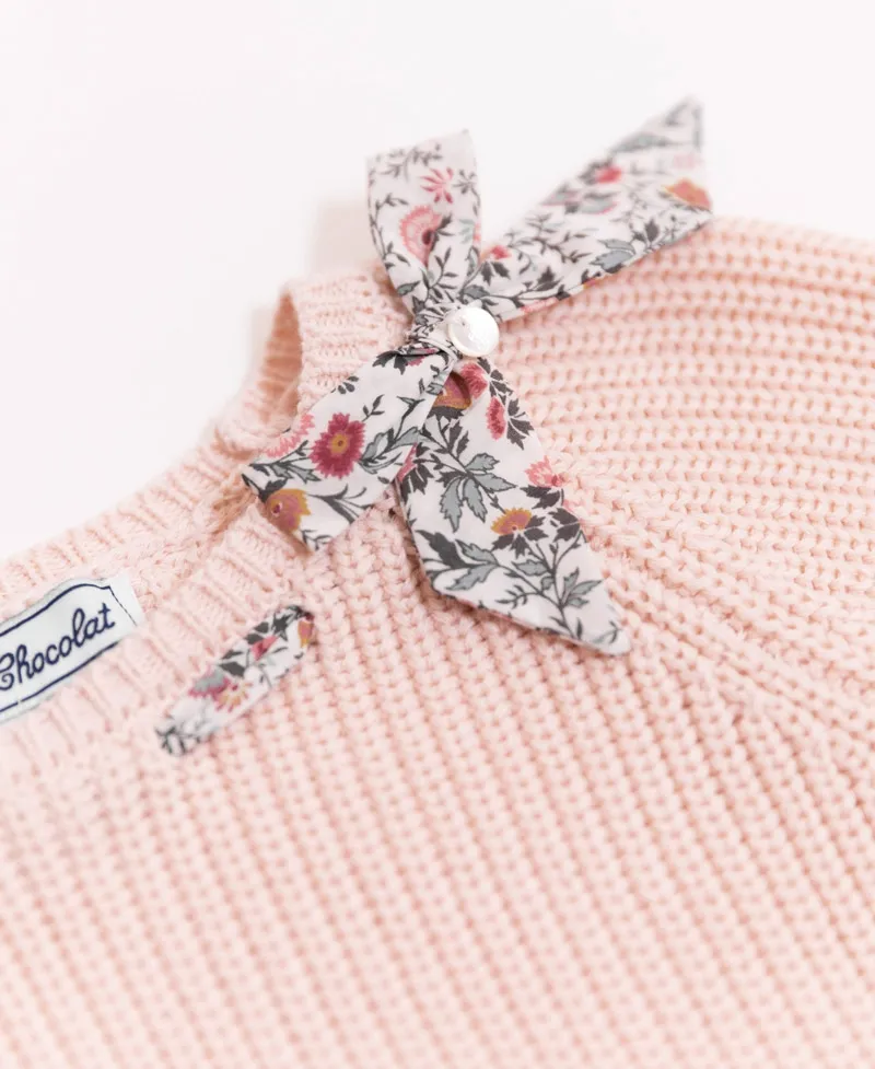 Jersey Niña TARTINE ET CHOCOLAT Nude Lazo Liberty