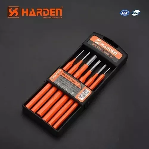 Juego Punzones Cilíndricos Saca Espigas 6pzas Harden