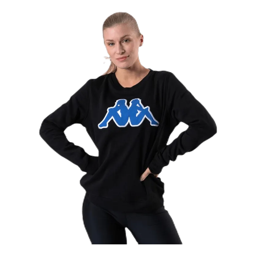 Kappa Sweat RN, Logo Airivit Blue/Black
