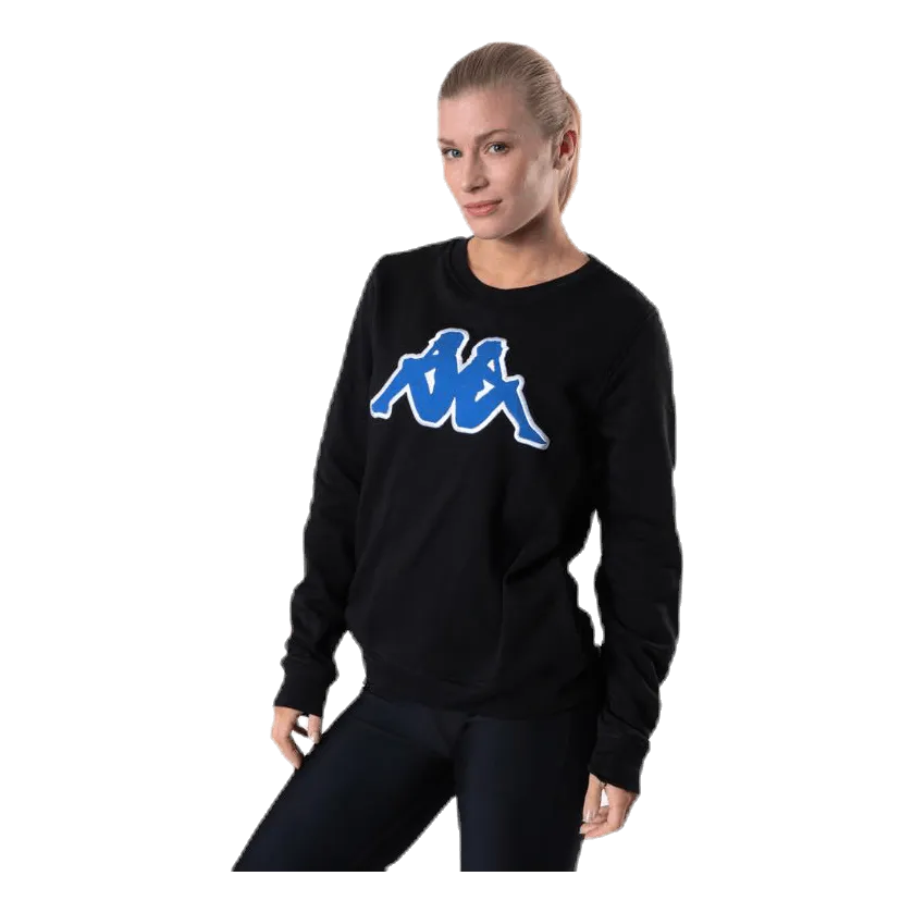 Kappa Sweat RN, Logo Airivit Blue/Black