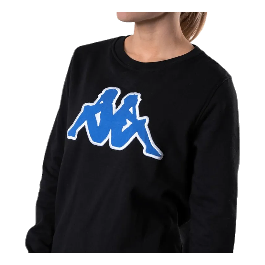 Kappa Sweat RN, Logo Airivit Blue/Black