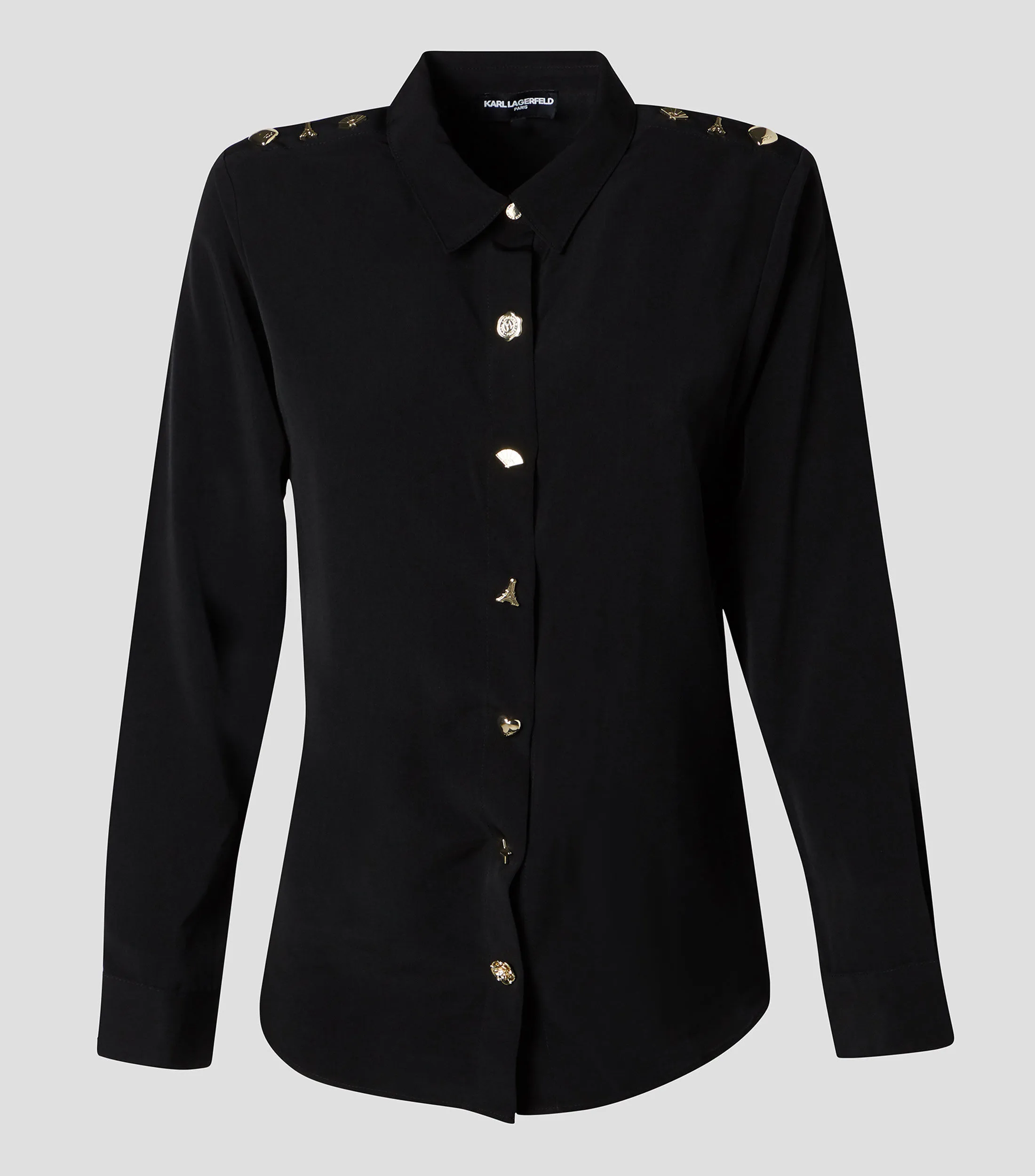 Karl Lagerfeld Camisa lisa de manga larga Mujer