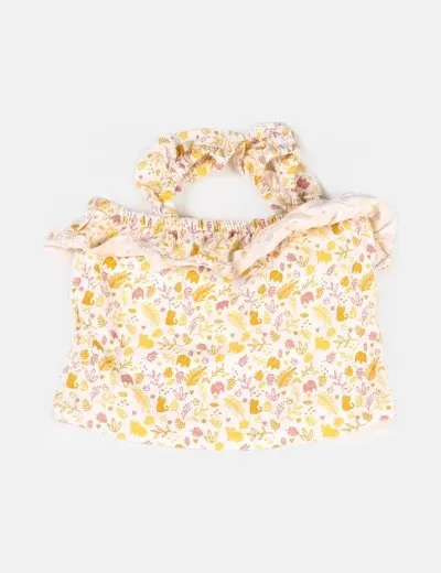 Kiabi Camiseta blanca estampado floral