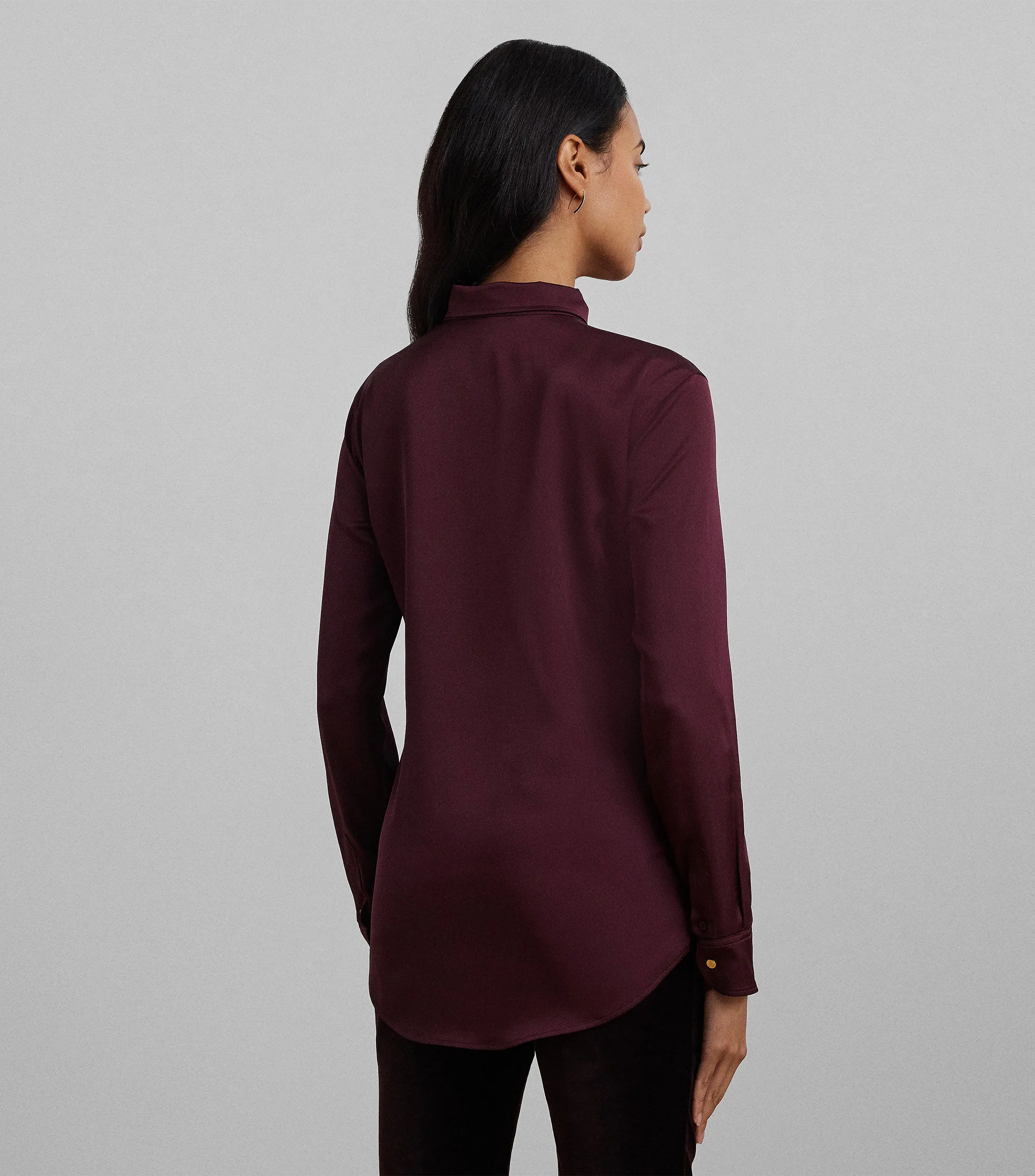 Lauren Ralph Lauren Camisa lisa vino de manga larga Mujer