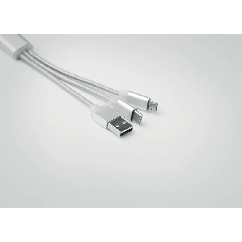 Llavero con set de cables promocional