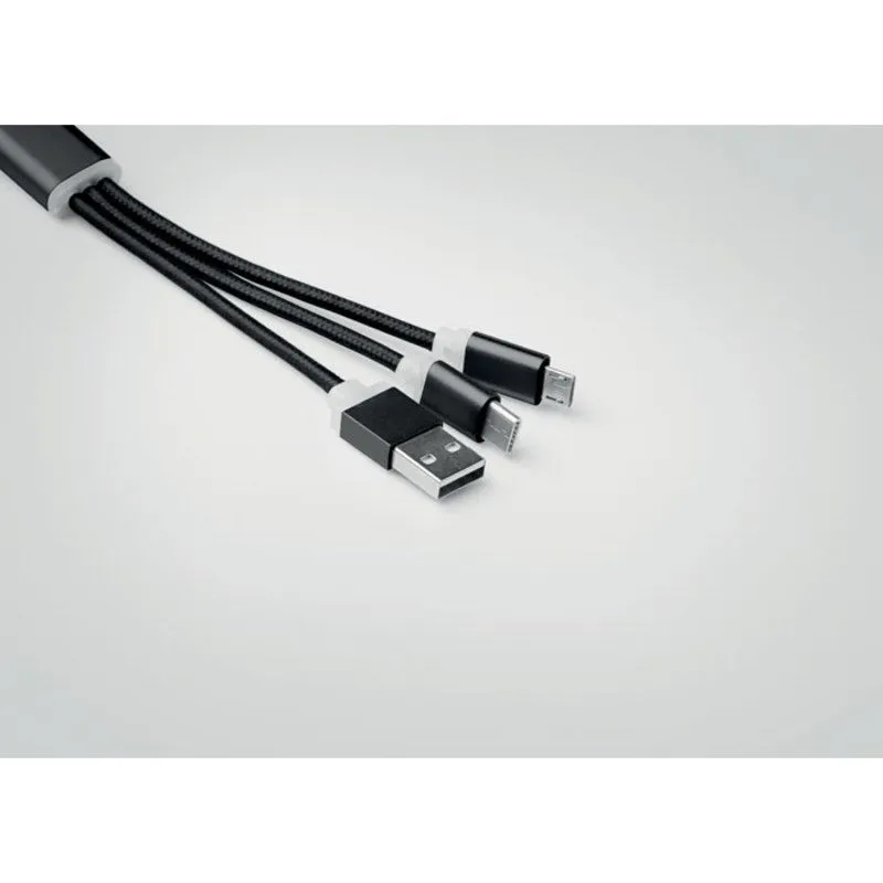 Llavero con set de cables promocional