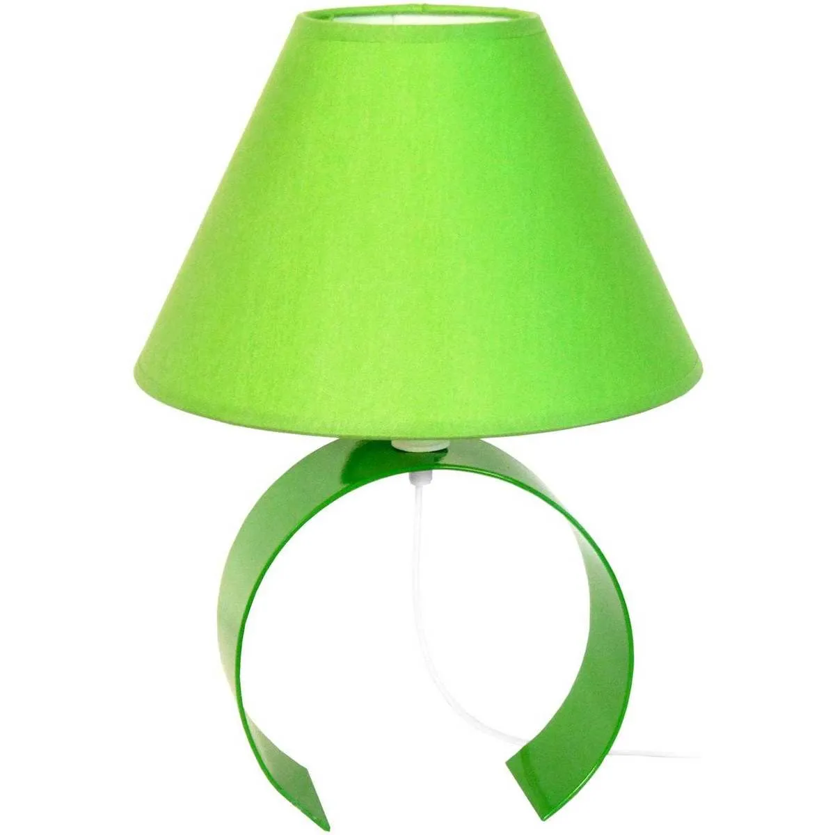 lámpara de noche redondo metal verde