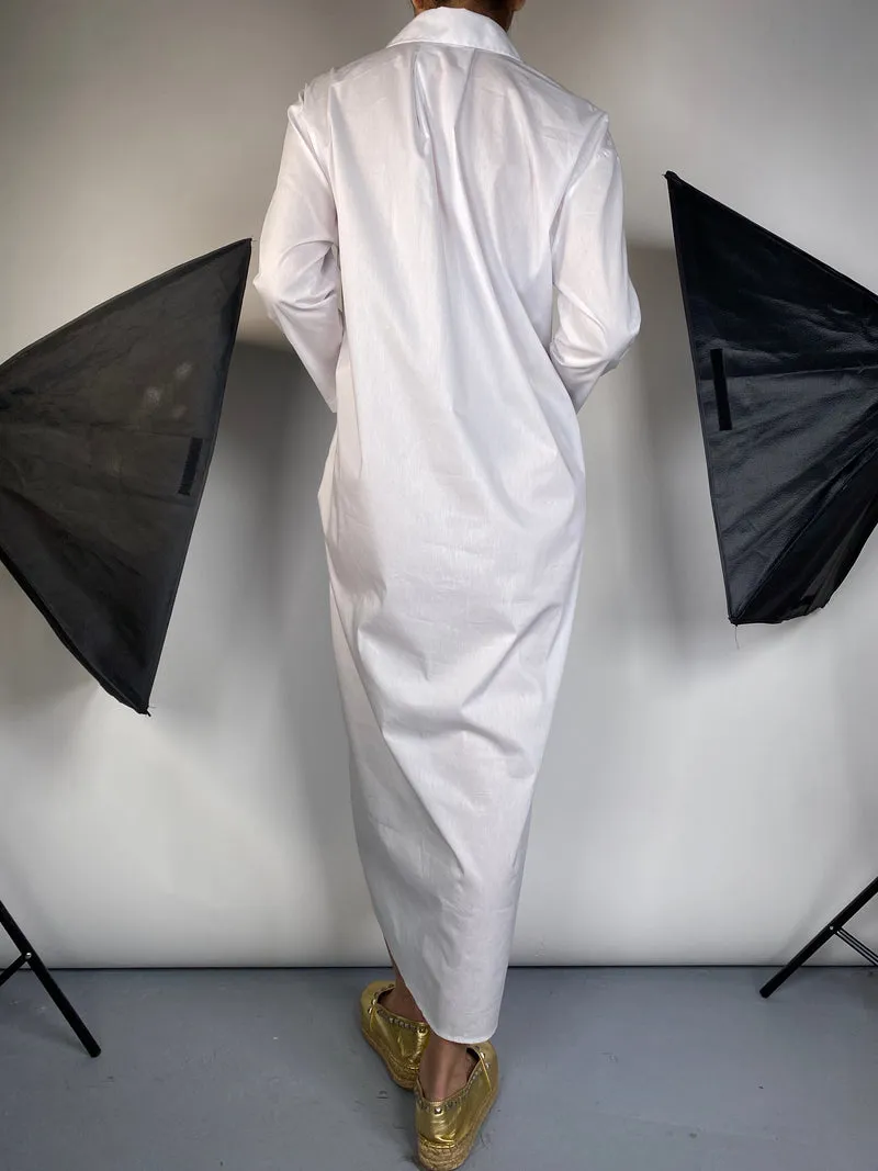 MAGMA Vestido Camisero Blanco