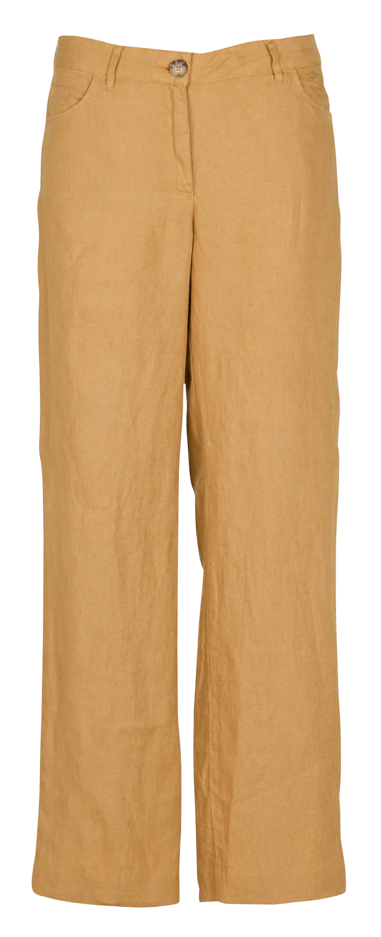 MAISON 123 PABLO  SHORT ANCHO DE LINO EN AMARILLO