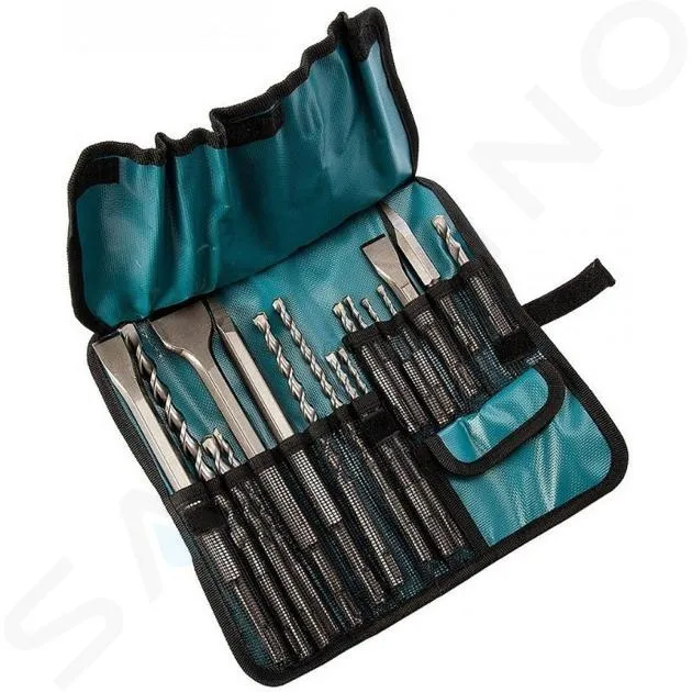 MAKITA ACCESORIOS  JUEGO DE BROCAS Y CINCELES SDS PLUS DE 17 PIEZAS D53073